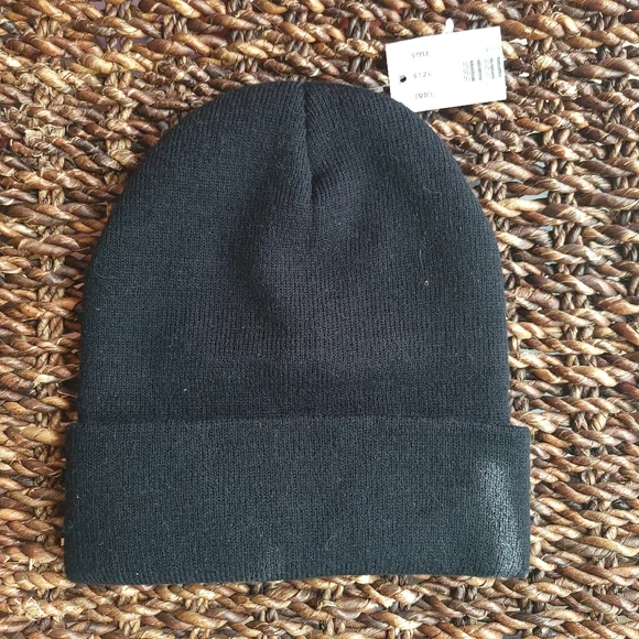 NWT Black Tokyo Love Beanie - Picture 2 of 4